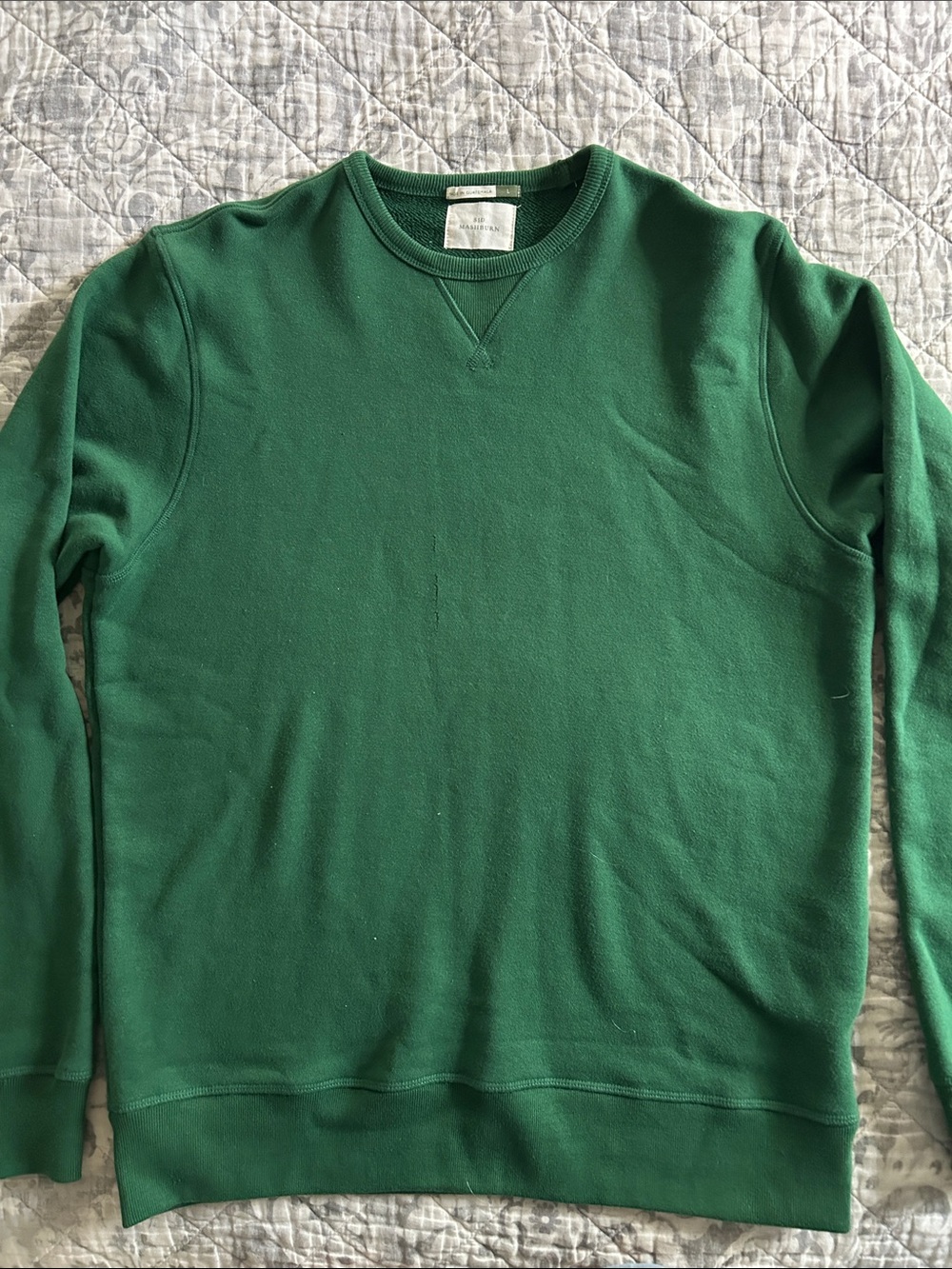 Sid Mashburn Deep Green Crewneck Sweatshirt